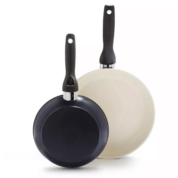 GreenPan Rio 8" and 11" Ceramic Non-Stick Breakfast Set Black - Picture 2 of 2